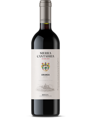 Vino de rioja sierra cantabria crianza tinto