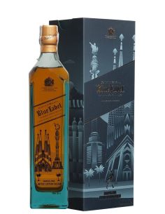 Whisky blended johnnie walker blue barcelona edition
