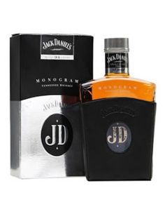 Jack Daniel's Monogram bourbon whiskey with case