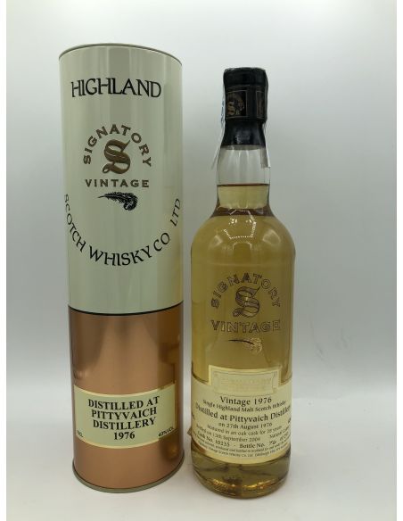 Whisky single malt pittyvaich sig 26 yo 1976 estoig metãlico
