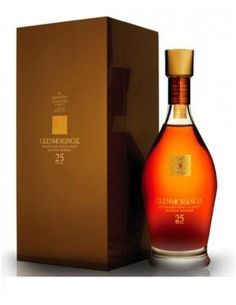 Botella whisky single malt GLENMORANGIE 25 YO CON ESTUCHE
