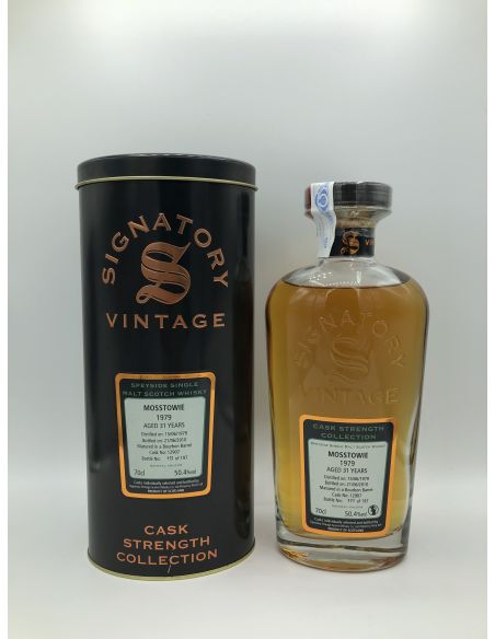 Whisky single malt mosstowie sig cask st cst 1979 estoig metalic