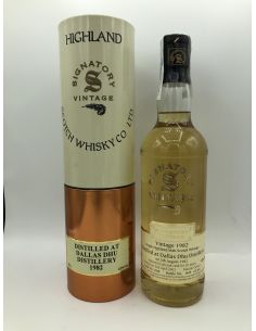 Whisky single malt dallas dhu signatory estuche metalico
