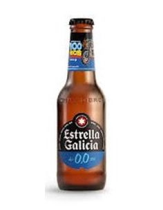 Cerveza estrella galicia 0,0%  sin alcohol botella 25 cl