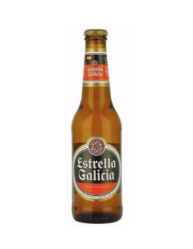 Cerveza estrella galicia botella 33 cl