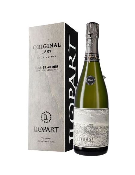 Botella Corpinnat LLOPART ORIGINAL 1887 BRUT NATURE en CAJA MADERA