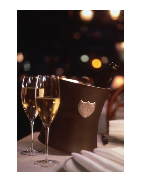 DOM PERIGNON LARGE ICE BUCKET WITH CASE