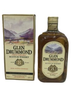 Whisky single malt glen drummond 8 anys amb estoig