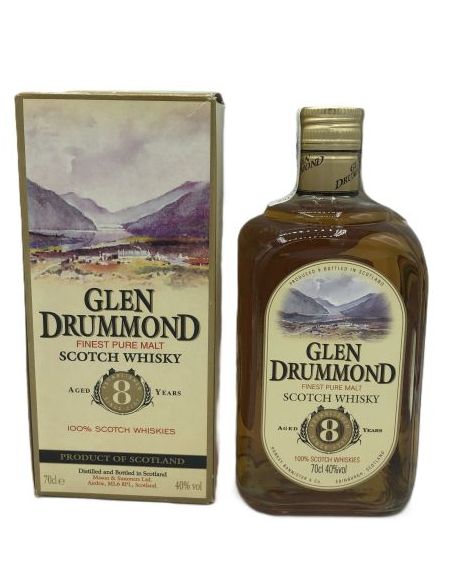 Whisky single malt glen drummond 8 anys amb estoig