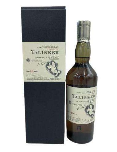 Talisker single malt whisky 20 yo 1982 with refill case