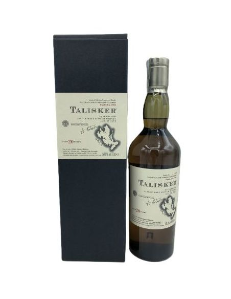 Talisker single malt whisky 20 yo 1982 with refill case