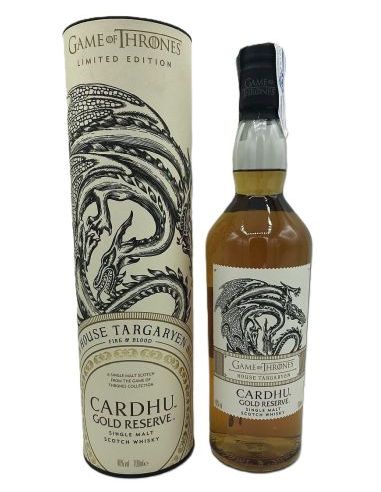Single malt whisky Cardhu Gold Reserve cough game