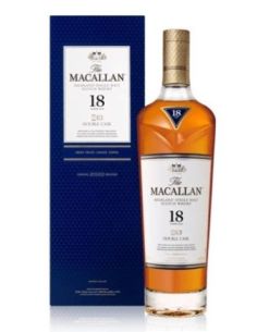 Botella whisky sigle malt THE MACALLAN 18 DOUBLE CASK con estuche