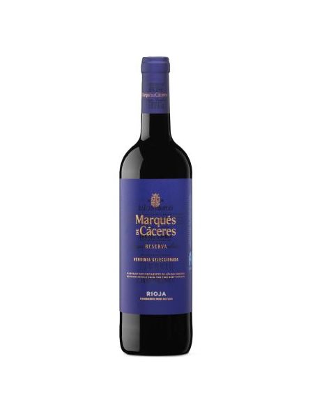 Botella vino Rioja MARQUES DE CACERES RESERVA TINTO
