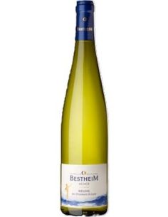 Botella vino Francia BESTHEIM RIESLING DES CHASSEURS DE LUNE BLANCO