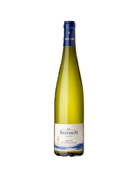 Botella vino Francia BESTHEIM RIESLING DES CHASSEURS DE LUNE BLANCO