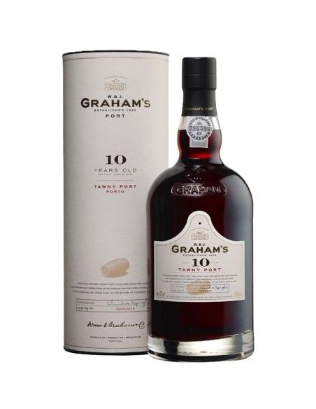 Botella vino Portugal GRAHAM S 10  TAWNY PORT CANISTER