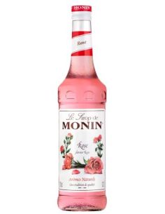 Botella licor de frutas Francia MONIN SIROPE DE ROSAS