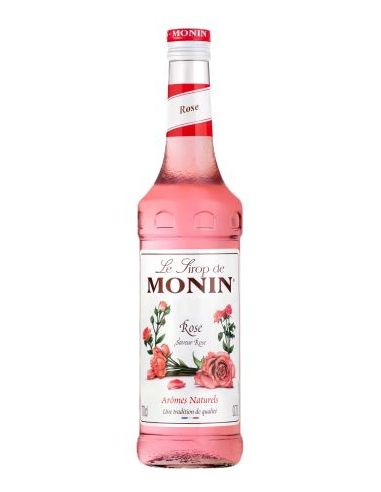 Botella licor de frutas Francia MONIN SIROPE DE ROSAS