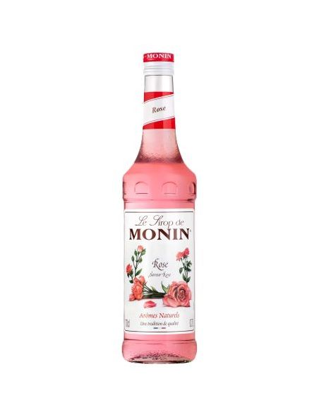Botella licor de frutas Francia MONIN SIROPE DE ROSAS