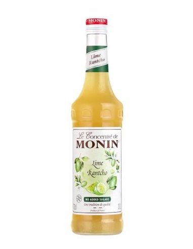 Botella licor de frutas Francia MONIN CONCENTRADO DE LIMA RANTCHO