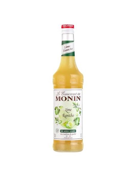 Botella licor de frutas Francia MONIN CONCENTRADO DE LIMA RANTCHO