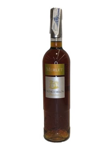 Botella licor de frutas MERLET CREME DE MELON CHARENTAIS 18% VOL
