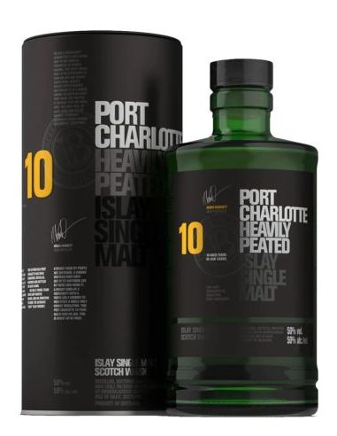 Botella Whisky Single Malt PORT CHARLOTTE HEAVILY PEATED BRUICHLADDICH