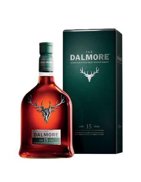 Botella Whisky Single Malt DALMORE 15 YO CON ESTUCHE