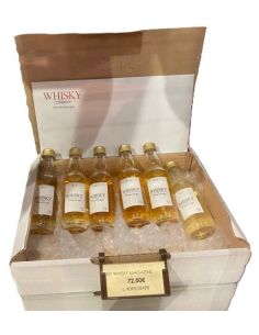 SET WHISKY MAGAZINE 6 botellines Whisky Blended
