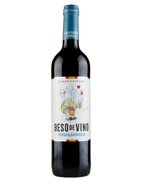 Botella vino Cariñena BESO DE VINO SYRAH & GARNACHA TINTO