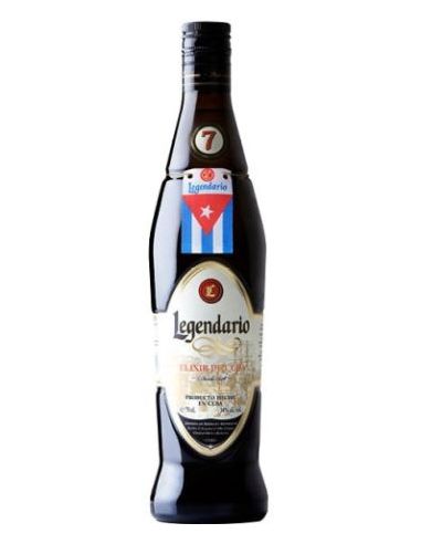 Botella ron Cuba LEGENDARIO ELIXIR 7 Y