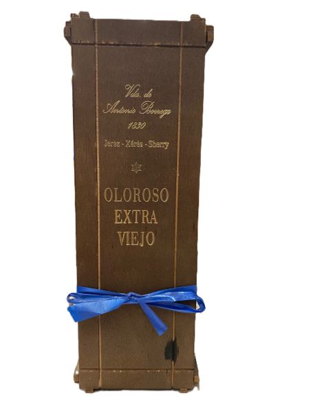 Estuche madera OLOROSO 1/7 SECO 80 YO EL MAESTRO SIERRA