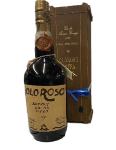 Botella vino generoso OLOROSO 1/7 SECO 80 YO EL MAESTRO SIERRA estuche madera