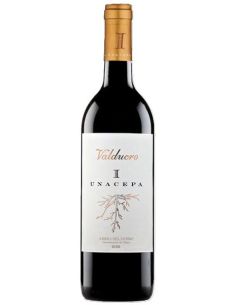Botella vino Ribera Duero VALDUERO UNA CEPA TINTO