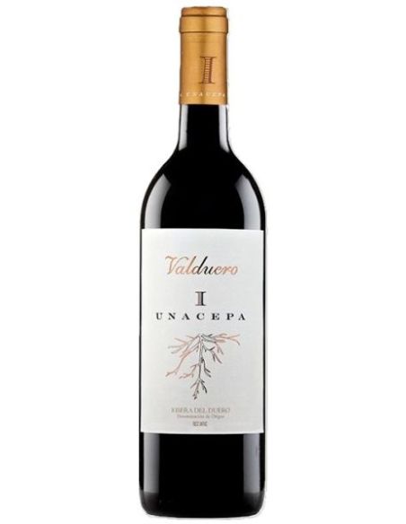 Botella vino Ribera Duero VALDUERO UNA CEPA TINTO