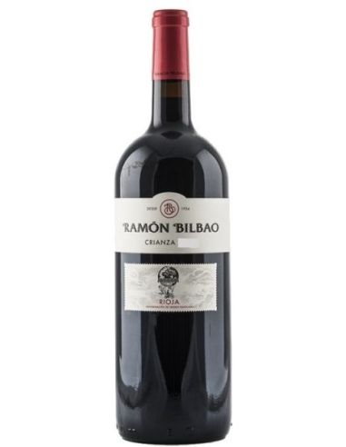 Botella vino Rioja RAMON BILBAO CRIANZA MAGNUM TINTO