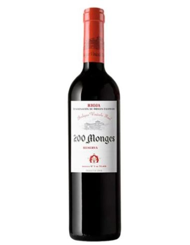 Botella vino Rioja 200 MONGES RESERVA TINTO