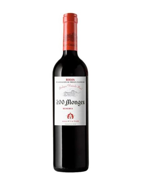 Botella vino Rioja 200 MONGES RESERVA TINTO