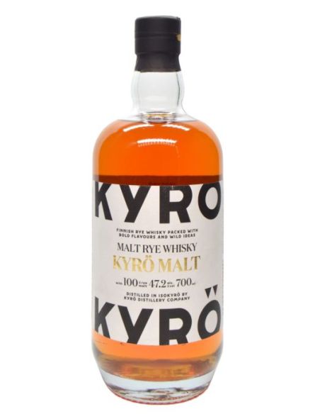 Botella whisky single grain KYRO MALT RYE WHISKY