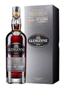 Botella whisky single malt GLENGOYNE 25 YO