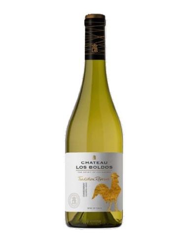 Botella vino Chile CHATEAU LOS BOLDOS CHARDONNAY BLANCO