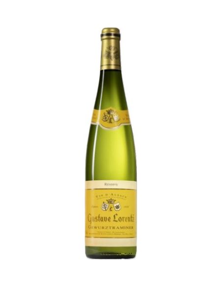 Botella vino Francia GUSTAVE LORENTZ GEWURZTRAMINER BLANCO