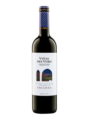 Botella de vino Somontano VIÑAS DEL VERO CRIANZA TINTO