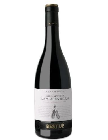 Botella vino Somontano BESTUE SE SACUDIA LAS ABARCAS TINTO