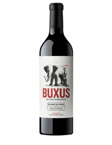 Botella vino Priorat BUXUS DE LES AUBAGUES CRIANZA TINTO