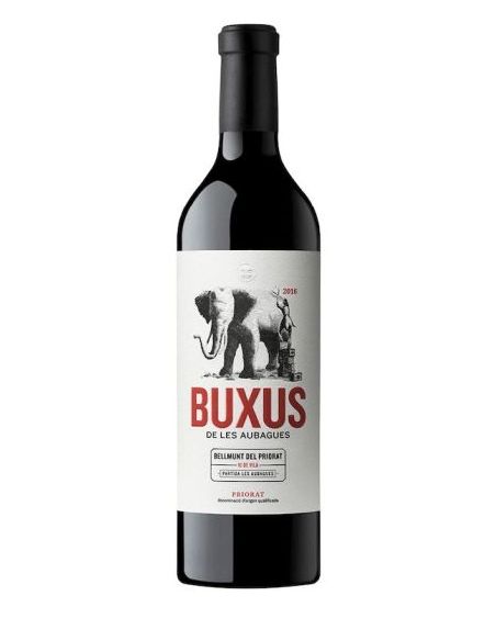 Botella vino Priorat BUXUS DE LES AUBAGUES CRIANZA TINTO