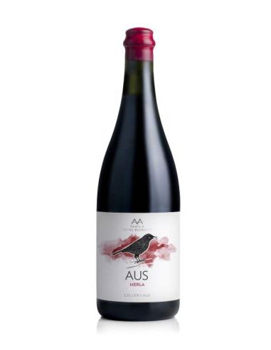 Botella vino Alella AUS MERLA NATURAL TINTO