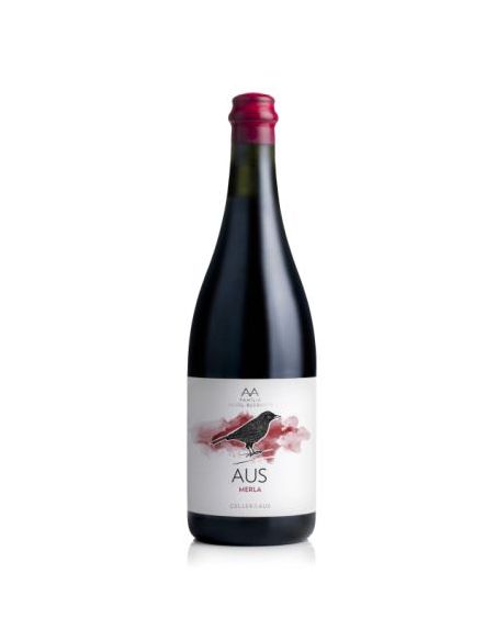 Botella vino Alella AUS MERLA NATURAL TINTO