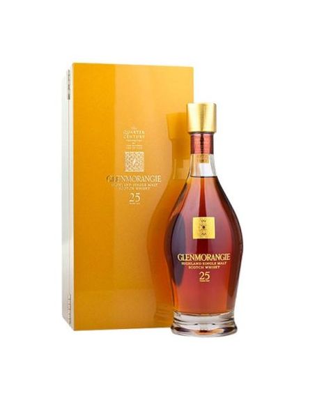 Glenmorangie 25 yo single malt whisky with case